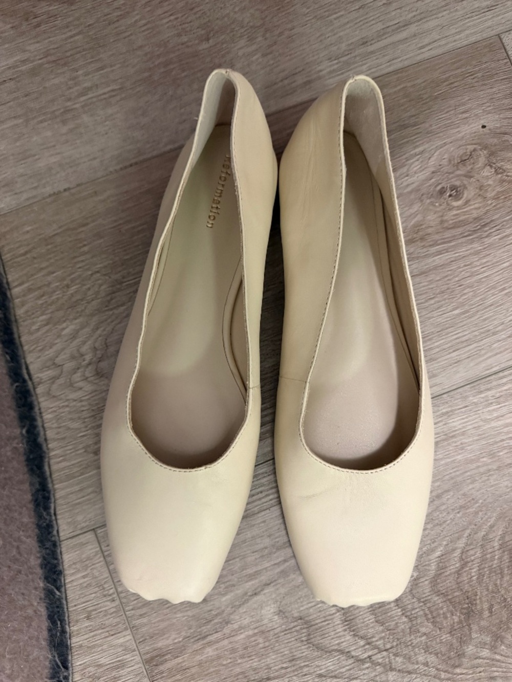 Reformation leather flats
